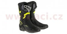 boty S-MX 6, ALPINESTARS - Itálie (černé/žluté fluo)