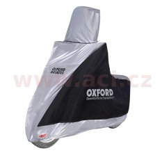 plachta na motorku Aquatex Highscreen Scooter provedení pro vysoké plexi, OXFORD - Anglie (černá/stříbrná, uni velikost)