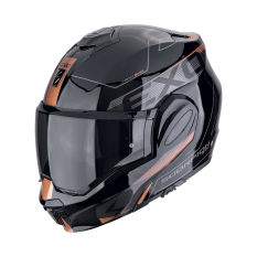 Moto přilba SCORPION EXO-TECH EVO TRAVELLER černo/měděná