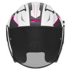 přilba N130 Myst, NOX (bílá,černá,růžová) 2025