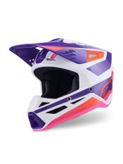 Přilba S-M3 HEAT, ALPINESTARS (bílá/fialová/růžová) 2026