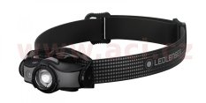LED LENSER MH5 - outdoorová dobíjecí čelovka černo-šedá, dosvit 180 m, záruka 7 let