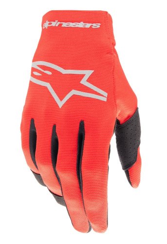 rukavice RADAR, ALPINESTARS (červená/stříbrná) 2024 - Velikost: L