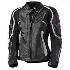 Dámská kožená bunda na motorku Held NAMIKO černá/bílá