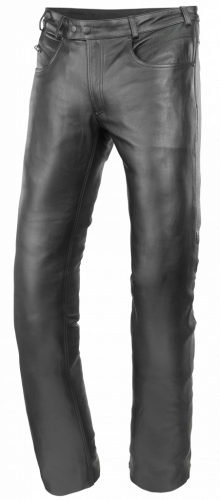 Büse kožené jeansy černá - Barva: černá, Velikost: 48