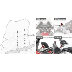 01SKIT - specifická montážní sada pro S 900A smart bar, S 901A (zvolte dle motocyklu viz popis)