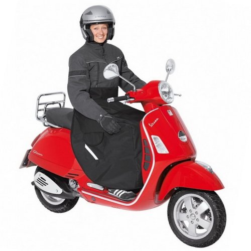 Nepromokavá (zateplená) pláštěnka/deka Held na scooter, černá, textil