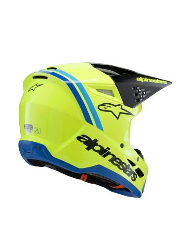 přilba S-M3 RADIUM, ALPINESTARS, dětská (žlutá fluo/černá/modrá) 2025