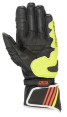 rukavice GP PLUS R 2, ALPINESTARS (šedá/černá/žlutá fluo/červená fluo/bílá)