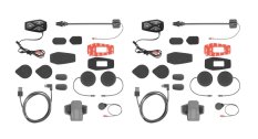 Bluetooth headset pro uzavřené a otevřené přilby Interphone U-COM3, Twin Pack