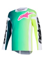 dres RACER PORTL, ALPINESTARS (zelená/bílá/černá) 2026