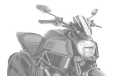 PUIG plexi štít New Generation Sport. Ducati Diavel (14-18). Průhledný