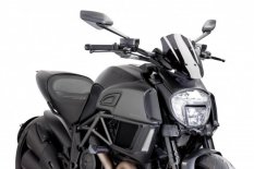 PUIG plexi štít New Generation Sport Ducati Diavel (14-18). Kouřová