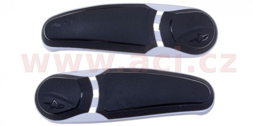 slidery špičky pro boty SMX PLUS verze do roku 2012, ALPINESTARS - Itálie (černé/bílé, pár)