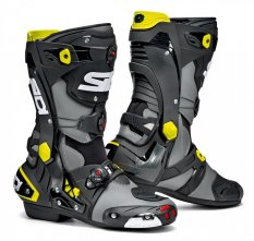 Moto boty REX grey/black/yellow fluo
