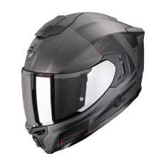 Moto přilba SCORPION EXO-1500 AIR DUAL matná střibrno/černo/červená