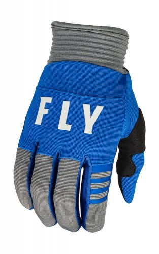rukavice F-16, FLY RACING - USA 2023 (modrá/šedá)