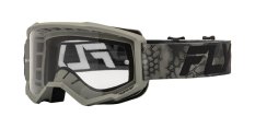 Brýle FOCUS, FLY RACING - USA (šedá/černá - číré plexi)