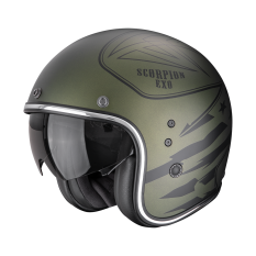 Moto přilba SCORPION BELFAST EVO DAWG matná zelená