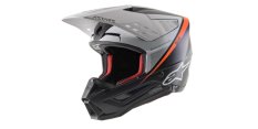 Přilba S-M5 RAYON, ALPINESTARS (černá/bílá/oranžová fluo/matná)