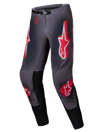 kalhoty SUPERTECH LIPAN, ALPINESTARS (kouřová červená) 2025