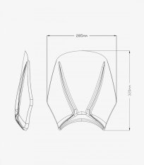 Plexi štít PUIG 20702N MITO černý