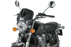 PUIG Plexi štít RETROVISION Naked "New Generation" Honda CB 1100 (13-14). Karbonový vzhled tmavá kouřová
