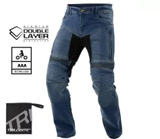 Motocyklové džíny Trilobite Parado doublelayer AAA regular fit men blue level 2 (zkrácené)