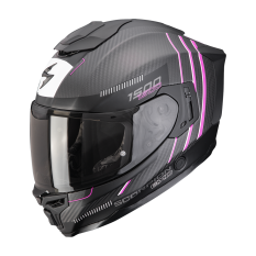 Moto přilba SCORPION EXO-1500 CARBON AIR ZITY matná černo/růžová