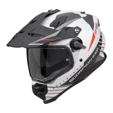 Moto přilba SCORPION ADF-9000 AIR FEAT matná bílo/černo/červená