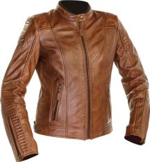 Dámská kožená moto bunda RICHA LAUSANNE hnědá cognac
