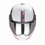Moto přilba SCORPION EXO-TECH EVO GENRE matná bílo/stříbrno/červená