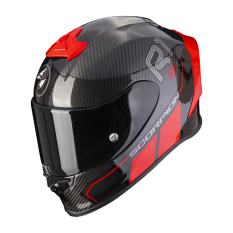 Moto přilba SCORPION EXO-R1 EVO CARBON AIR CORPUS II červená
