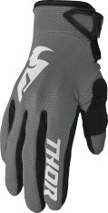 Dětské/Junior motokrosové rukavice THOR SECTOR šedo/bílé