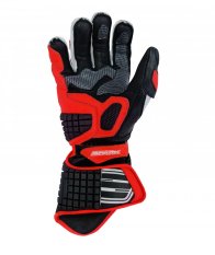 Pánské kožené moto rukavice SPARK APEX, červené