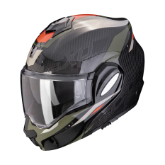 Moto přilba SCORPION EXO-TECH EVO CARBON ROVER černo/zelená