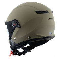 Moto přilba ASTONE MINIJET S SPORT army matná