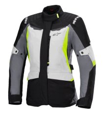bunda STELLA ST-1 WATERPROOF, ALPINESTARS (světle šedá/černá/žlutá fluo) 2025
