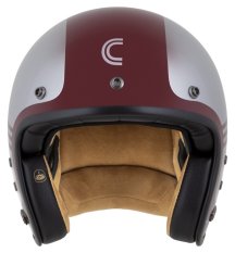 přilba Eso Jawa Panel, CASSIDA (červená/stříbrná/černá) 2024