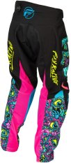 Kalhoty KINETIC MUTANT, FLY RACING - USA dětské 2026 (černá/ multi color)