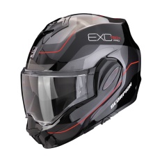 Moto přilba SCORPION EXO-TECH EVO PRO COMMUTA černo/stříbrno/červená