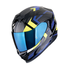 Moto přilba EXO-520 EVO AIR SENSUS černo/modro/fluo žlutá