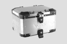 Horní hliníkový kufr. Stříbrný. 41l. YAKK
