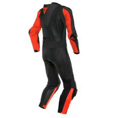 Moto kombinéza DAINESE LAGUNA SECA 5 černo/fluo červená perforovaná