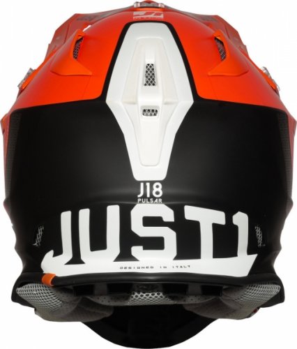 Moto přilba JUST1 J18 PULSAR oranžovo/bílo/černá