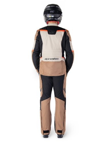 bunda ST-1 WATERPROOF, ALPINESTARS (tmavá khaki/písková/černá/červená fluo) 2025