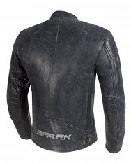 Pánská kožená moto bunda SPARK HECTOR, černá
