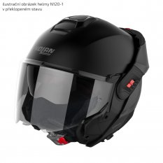 Moto helma Nolan N120-1 Nightlife N-com Metal White 27