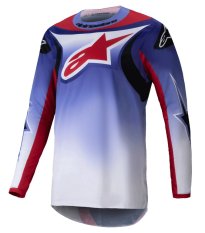 dres FLUID WURX, ALPINESTARS (fialová/červená) 2025
