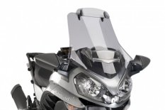 PUIG plexi štít Touring + deflektor Kawasaki GTR 1400 (15-20). Kouřová